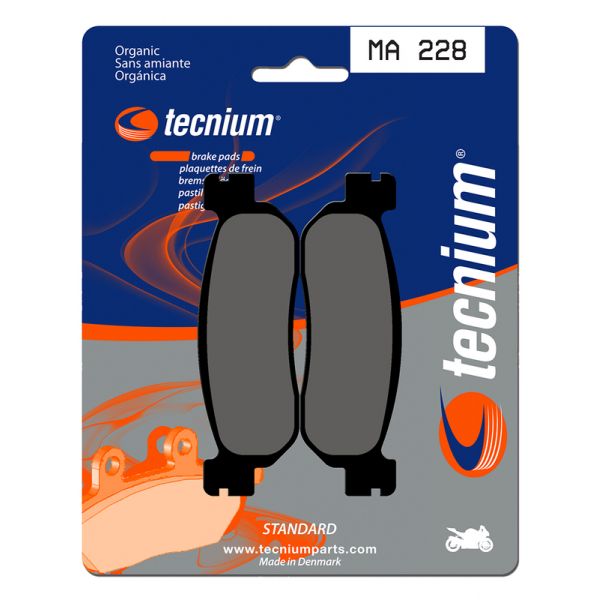 Plaquettes de frein moto Tecnium Tecnium MA228 organique