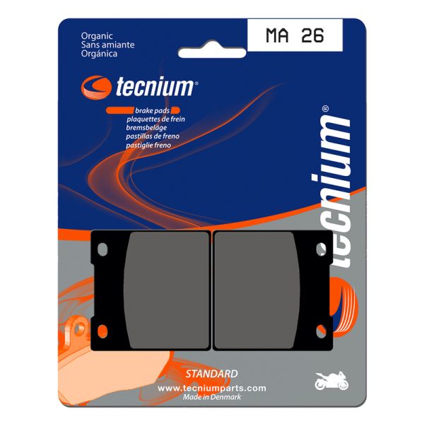 Plaquettes de frein moto Tecnium Tecnium MA26 organique Plaquettes de frein moto Tecnium Tecnium MA26 organique