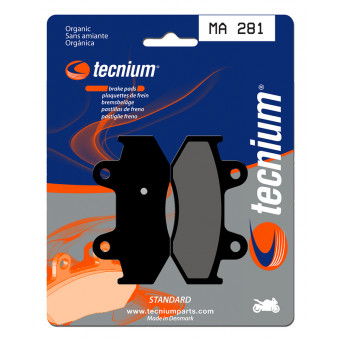 Plaquettes de frein moto Tecnium Tecnium MA281 organique