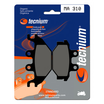 Plaquettes de frein moto Tecnium Tecnium MA310 organique Plaquettes de frein moto Tecnium Tecnium MA310 organique