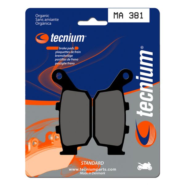 Plaquettes de frein moto Tecnium Tecnium MA381 organique
