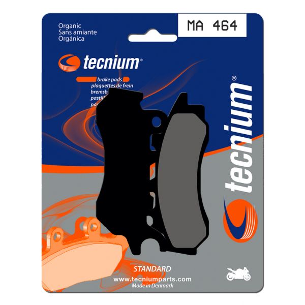 Plaquettes de frein moto Tecnium Tecnium MA464 organique Plaquettes de frein moto Tecnium Tecnium MA464 organique