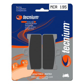 Plaquettes de frein moto Tecnium Tecnium MCR195 mtal fritt carbone