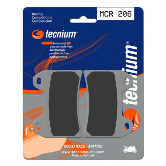 Plaquettes de frein moto Tecnium Tecnium MCR206 mtal fritt carbone