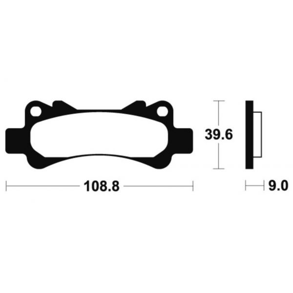 Plaquettes de frein moto Tecnium Tecnium MCR266 m�tal fritt� carbone