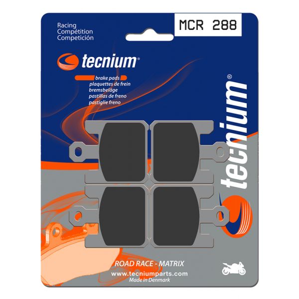 Plaquettes de frein moto Tecnium Tecnium MCR288 mtal fritt carbone