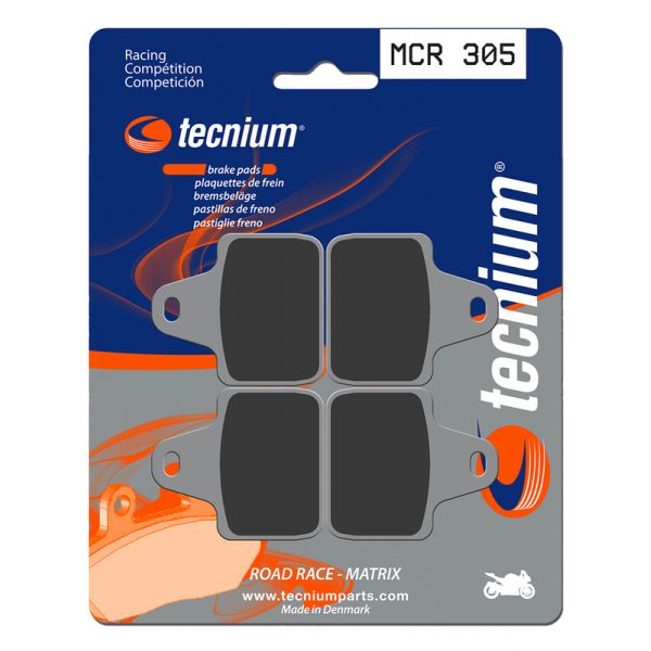 Plaquettes de frein moto Tecnium Tecnium MCR305 m�tal fritt� carbone