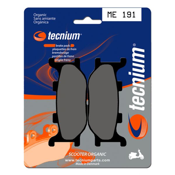 Plaquettes de frein moto Tecnium Tecnium ME191 organique