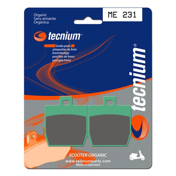 Plaquettes de frein moto Tecnium Tecnium ME231 organique