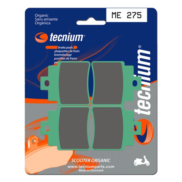 Plaquettes de frein moto Tecnium Tecnium ME275 organique