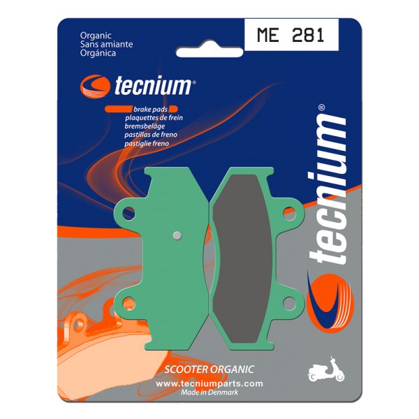 Plaquettes de frein moto Tecnium Tecnium ME281 organique