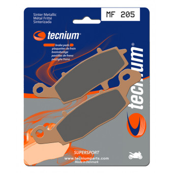 Plaquettes de frein moto Tecnium Tecnium MF205 métal fritté Plaquettes de frein moto Tecnium Tecnium MF205 métal fritté
