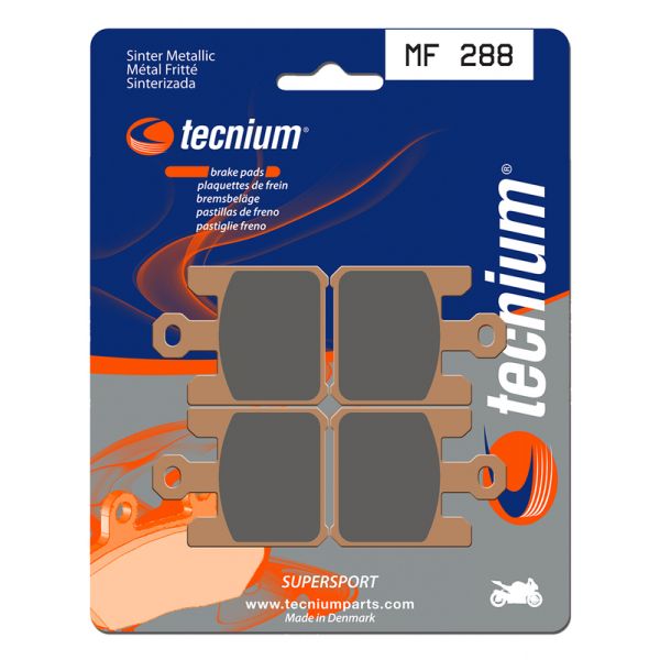 Plaquettes de frein moto Tecnium Tecnium MF288 mtal fritt