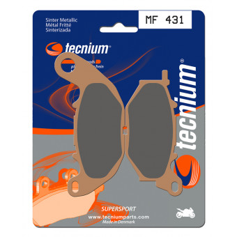 Plaquettes de frein moto Tecnium Tecnium MF431 métal fritté Plaquettes de frein moto Tecnium Tecnium MF431 métal fritté