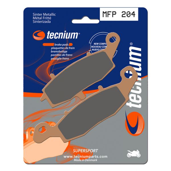 Plaquettes de frein moto Tecnium Tecnium MFP204 m�tal fritt�