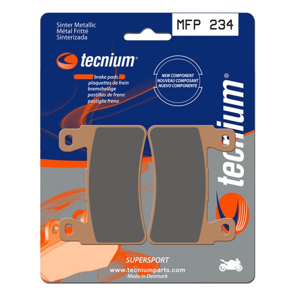 Plaquettes de frein moto Tecnium Tecnium MFP234 m�tal fritt�