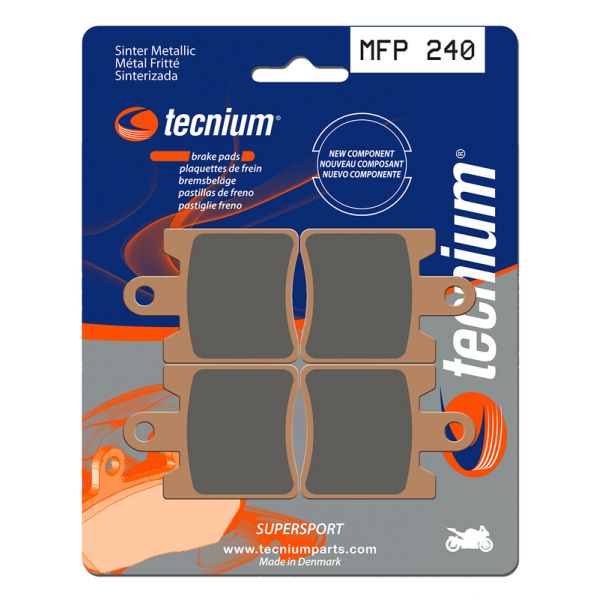 Plaquettes de frein moto Tecnium Tecnium MFP240 m�tal fritt�