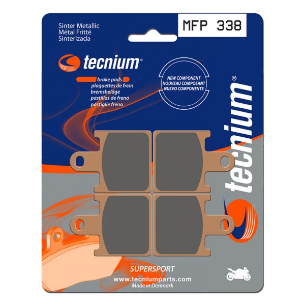 Plaquettes de frein moto Tecnium Tecnium MFP338 m�tal fritt�