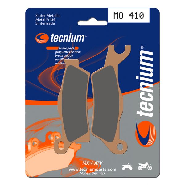 Plaquettes de frein moto Tecnium Tecnium MO410 métal fritté Plaquettes de frein moto Tecnium Tecnium MO410 métal fritté
