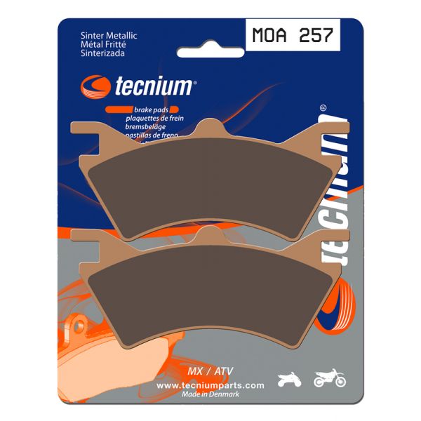 Plaquettes de frein moto Tecnium Tecnium MOA257 mtal fritt