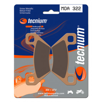 Plaquettes de frein moto Tecnium Tecnium MOA322 métal fritté Plaquettes de frein moto Tecnium Tecnium MOA322 métal fritté