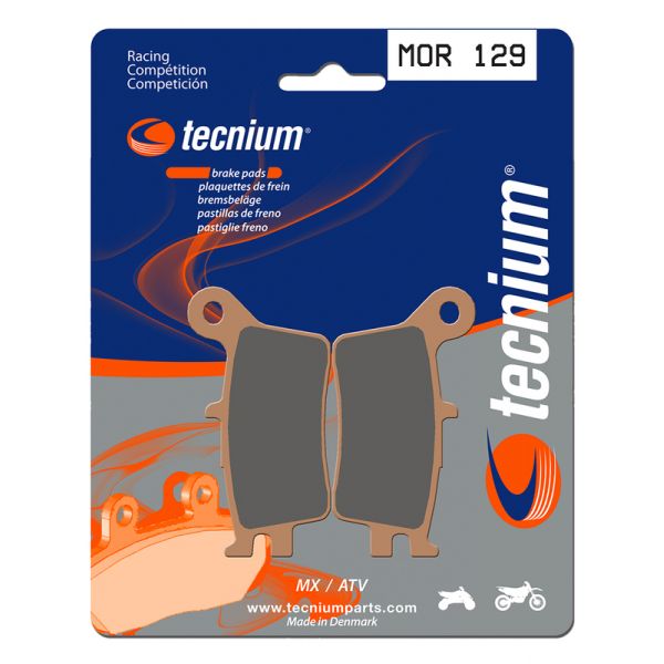 Plaquettes de frein moto Tecnium Tecnium MOR129 m�tal fritt�