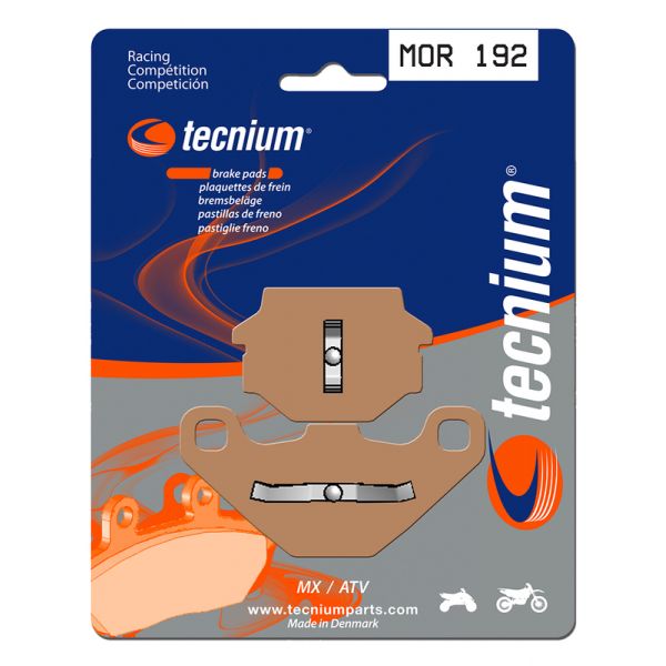 Plaquettes de frein moto Tecnium Tecnium MOR192 m�tal fritt�
