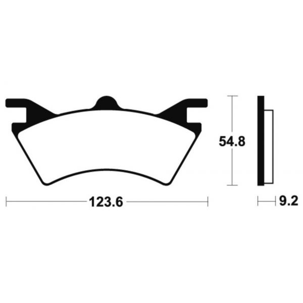 Plaquettes de frein moto Tecnium Tecnium MOR257 mtal fritt