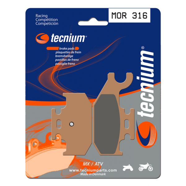 Plaquettes de frein moto Tecnium Tecnium MOR316 m�tal fritt�