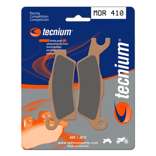 Plaquettes de frein moto Tecnium Tecnium MOR410 métal fritté Plaquettes de frein moto Tecnium Tecnium MOR410 métal fritté