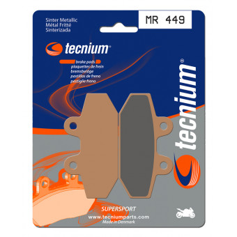 Plaquettes de frein moto Tecnium Tecnium MR449 métal fritté Plaquettes de frein moto Tecnium Tecnium MR449 métal fritté