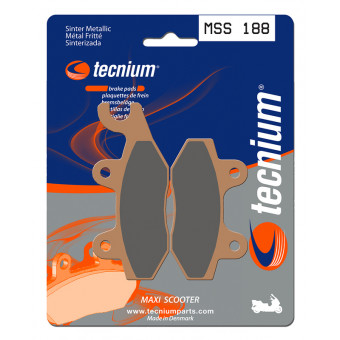 Plaquettes de frein moto Tecnium Tecnium MSS188 métal fritté Plaquettes de frein moto Tecnium Tecnium MSS188 métal fritté