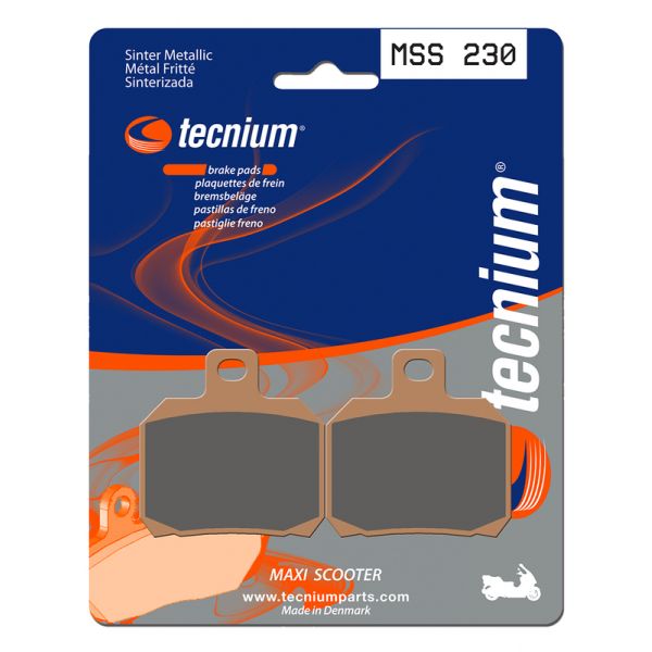 Plaquettes de frein moto Tecnium Tecnium MSS230 métal fritté Plaquettes de frein moto Tecnium Tecnium MSS230 métal fritté