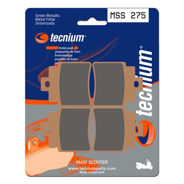 Plaquettes de frein moto Tecnium Tecnium MSS275 mtal fritt