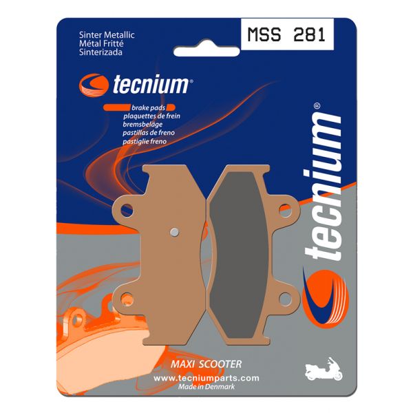 Plaquettes de frein moto Tecnium Tecnium MSS281 mtal fritt