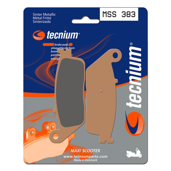 Plaquettes de frein moto Tecnium Tecnium MSS383 métal fritté Plaquettes de frein moto Tecnium Tecnium MSS383 métal fritté