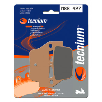 Plaquettes de frein moto Tecnium Tecnium MSS427 métal fritté Plaquettes de frein moto Tecnium Tecnium MSS427 métal fritté