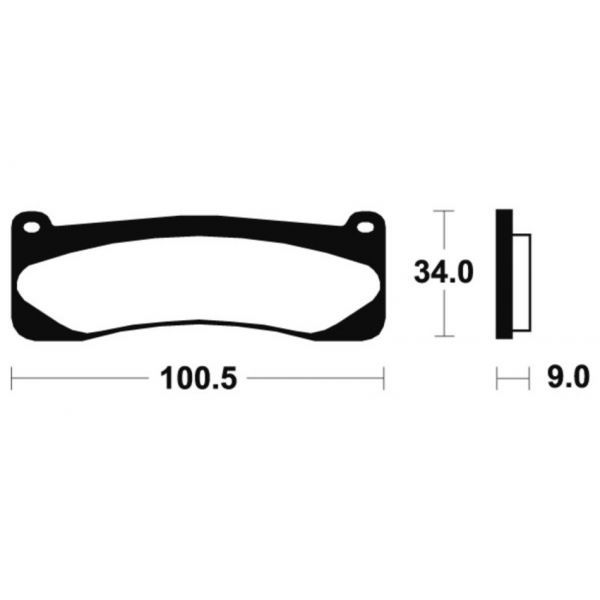 Plaquettes de frein moto Tecnium Tecnium MTR207 mtal fritt