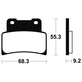 Plaquettes de frein moto Tecnium Tecnium MTR344 métal fritté Plaquettes de frein moto Tecnium Tecnium MTR344 métal fritté