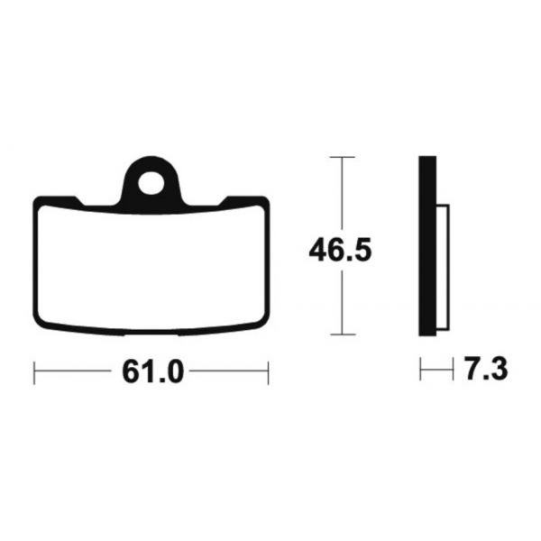 Plaquettes de frein moto Tecnium Tecnium MTR356 m�tal fritt�