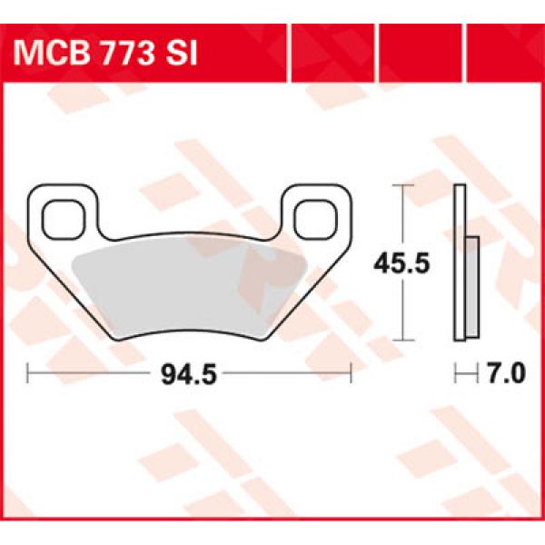 Plaquettes de frein moto TRW TRW Metal Offroad MCB773SI