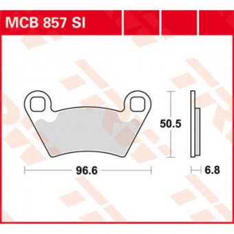 Plaquettes de frein moto TRW TRW Metal Offroad MCB857SI