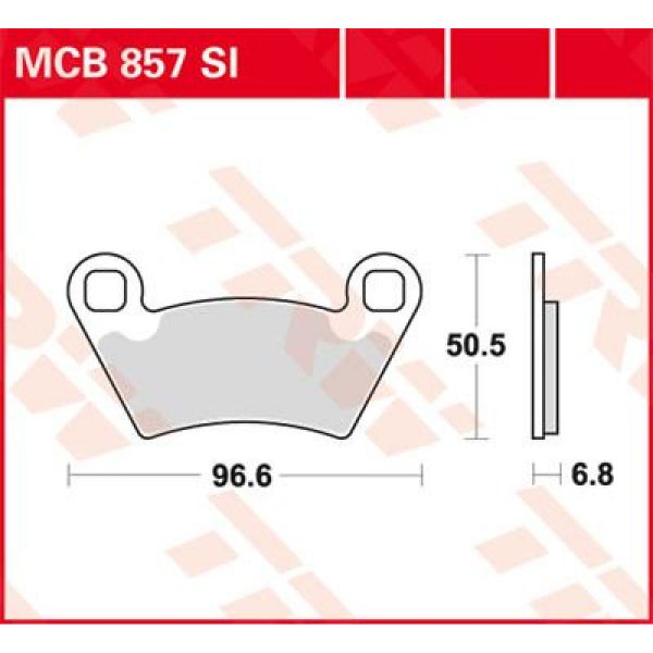 Plaquettes de frein moto TRW TRW Metal Offroad MCB857SI