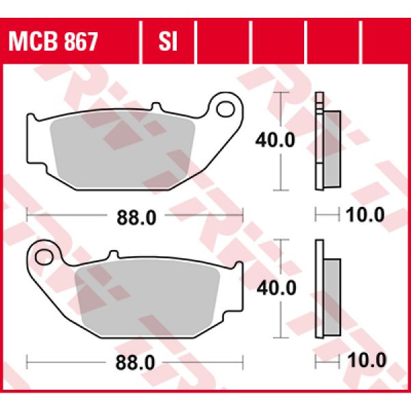 Plaquettes de frein moto TRW TRW Metal Offroad MCB867SI