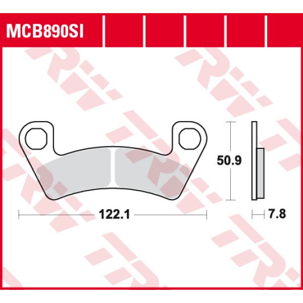 Plaquettes de frein moto TRW TRW Metal Offroad MCB890SI