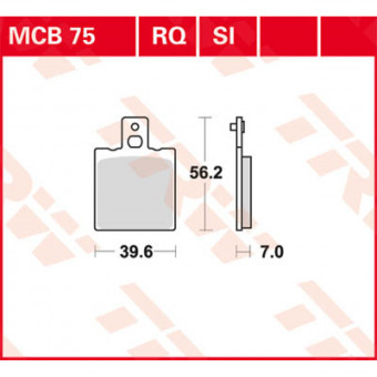 Plaquettes de frein moto TRW TRW Organique Sport MCB75RQ Plaquettes de frein moto TRW TRW Organique Sport MCB75RQ