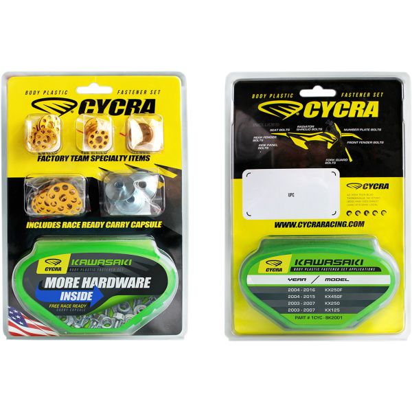 Cycra Kit Vis Carénages Kawasaki KX250/KX250F (03-16)