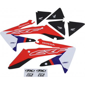 Kit déco Factory Effex Kit Déco Evo 18 Honda CRF250 (04-09) Kit déco Factory Effex Kit Déco Evo 18 Honda CRF250 (04-09)