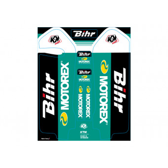 Kit déco Kutvek Kit déco fourche Bihr/Motorex KTM EXC-F/SX-F (14-22) Kit déco Kutvek Kit déco fourche Bihr/Motorex KTM EXC-F/SX-F (14-22)