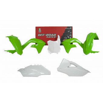 Kit plastique Racetech Kit plastique Rtech Kawasaki KX250F/KX450F (19-22)